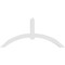 Ekena Millwork Archdale Architectural Grade PVC Gable Bracket, 96"W x 44"H x 4"D x 6"F, 11/12 Pitch GBP096X44X0406ARC00 - alternate 4